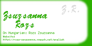 zsuzsanna rozs business card